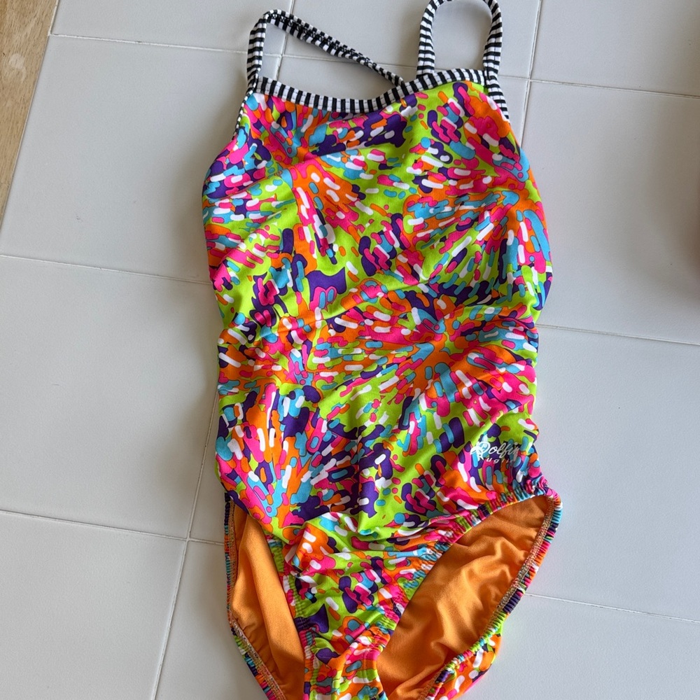 Dolfin Kids One Piece Swimsuit - Multicolor Splash